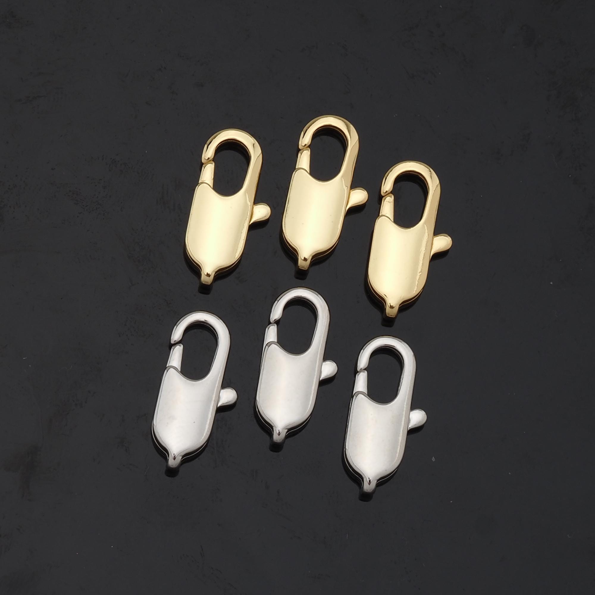18K Gold Filled Lobster Clasp,carabiner Lock Connector,spring Push Gate ...