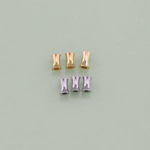 1pcs 18K Gold Filled Barrel Beads Pendant Tube Charm for DIY Jewelry Finding Necklace Bracelet AD2210