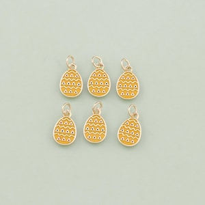 1 pièces pendentif oeuf de pâques émaillé or 18 carats breloque oeuf pour bijoux à bricoler soi-même trouver collier bracelet AD2590