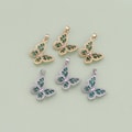 1pcs 18K Gold Filled Butterfly Pendant CZ Mini Butterfly Charm for DIY Jewelry Finding Necklace Bracelet AD1276