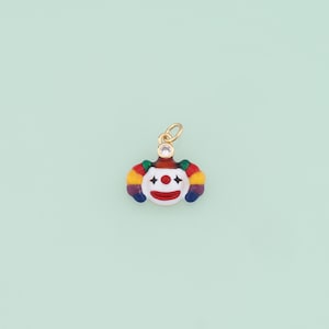 1pcs 18K Gold Filled Enamel Joker Pendant Clown Charm for DIY Jewelry Finding Necklace Bracelet NY-330