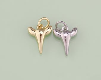 1pcs 18K Gold Filled Cow Skull Pendant Cow Skull Charm for DIY Jewelry Finding Necklace Bracelet AD3212