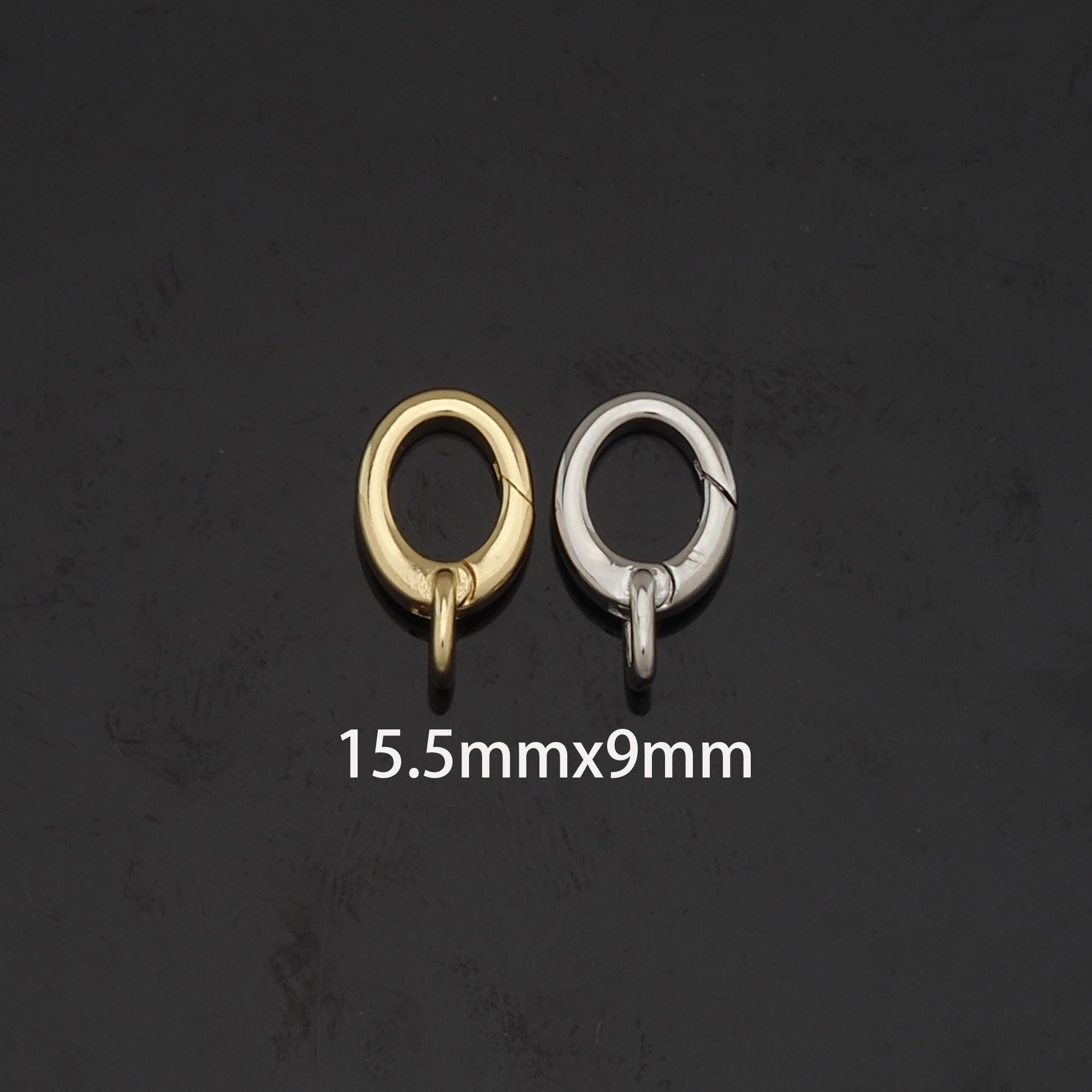 10 Chiusure A Moschettone Oro 18K Per Gioielli – Piccole, Leggere, In Ottone, Per Collane E Bracciali