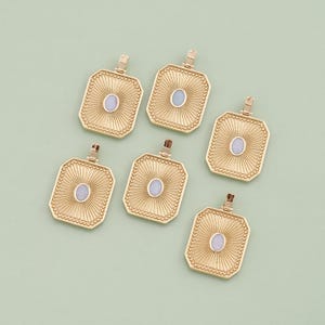 1pcs 18K Gold Filled Rectangle Pendant Rectangle Charm for DIY Jewelry Finding Necklace Bracelet AD1770