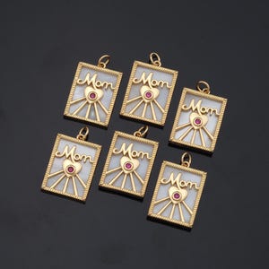 1 pz 18K oro riempito conchiglia mamma ciondolo ciondolo per fai da te gioielli trovare collana braccialetto AD-744