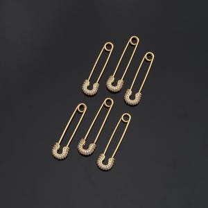 18K Gold Filled Spring Push Gate Pin Charm For DIY Jewelry Clasp Finding Necklace Bracelet AD-585
