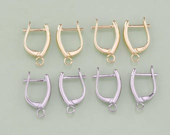 Orecchini Huggie Rotondi Con Zirconia Cubica Trasparente Riempiti - Foto 8