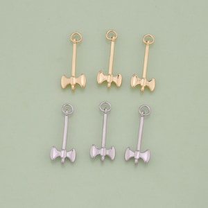 1pcs 18K Gold Filled Axe Pendant Axe Charm for DIY Jewelry Finding Necklace Bracelet AD1957