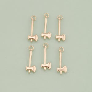 1pcs 18K Gold Filled Axe Pendant Axe Charm for DIY Jewelry Finding Necklace Bracelet AD-2756