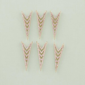 1pcs 18K Gold Filled CZ Arrow Pendant Bow Arrow Charm for DIY Jewelry Finding Necklace Bracelet AD2586