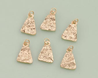 1pcs 18K Gold Filled Triangle Pendant Charm for DIY Jewelry Finding Necklace Bracelet RPL-73