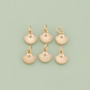 1pcs 18K Gold Filled Shell Pendant Ocean Charm for DIY Jewelry Finding Necklace Bracelet AD-3042