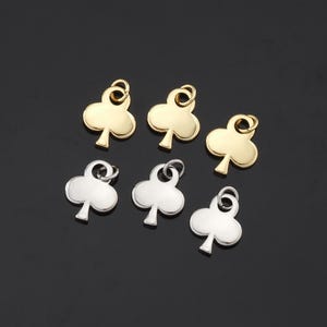 1pcs 18K Gold Filled Poker Pendant Charm for DIY Jewelry Finding Necklace Bracelet AD-861