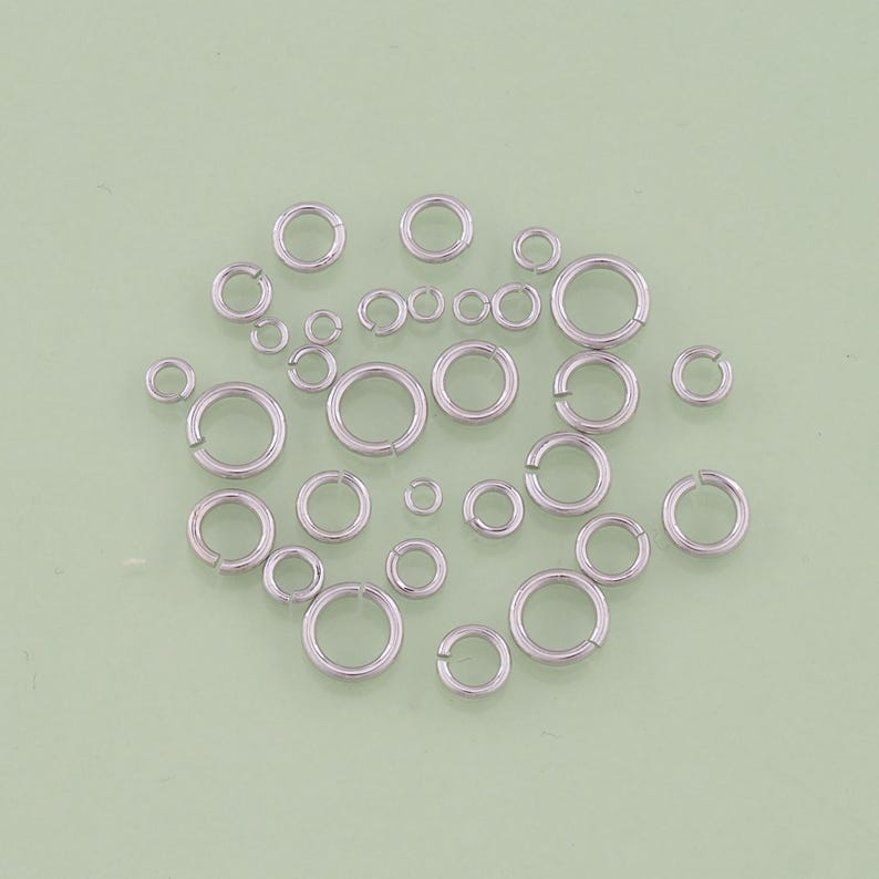 100pcs 18K Gold Filled Jump Rings,split Jump Ring Connectors for DIY ...