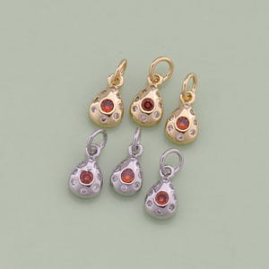 1 colgante ovalado relleno de oro de 18 quilates con forma de lágrima para hacer joyas, collares y pulseras, AD-1061