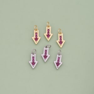 1pcs 18K Gold Filled Arrow Pendant Arrow Charm for DIY Jewelry Finding Necklace Bracelet AD1920