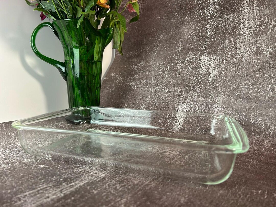 Vintage Pyrex 232-N Clear Glass 2 Quart Casserole Dish or Cake Pan. - Etsy