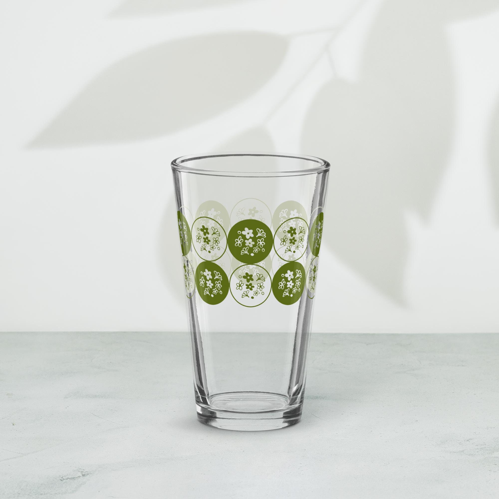 Retro Pyrex Crazy Daisy / Spring Blossom Inspired Shaker Pint
