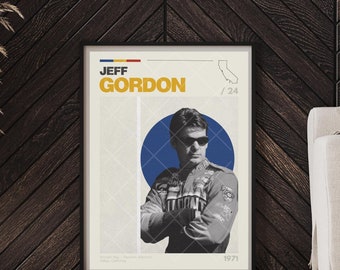 ジェフ・ゴードン オリジナル ビンテージ ポスター NASCAR ドライバー