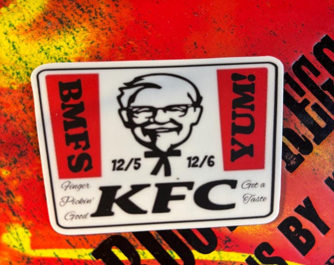 Kfc Small Sticker KFC BMFS Sticker - Etsy