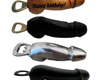 Wooden Bottle Opener – Handcrafted Funny Gift for Weddings, Birthdays, Christmas & Parties