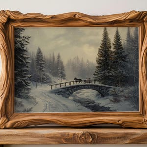 Winter Print, Winter Landscape, Winter Art, Winter Poster, Snowy Print, Winter Decor