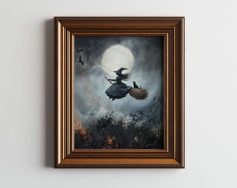 Halloween Art, Witch, Printable wall Art