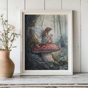 Nursery Art, Fairy Print, Nursery Print, Nursery Decor, Vintage Style Children&#39;s Print