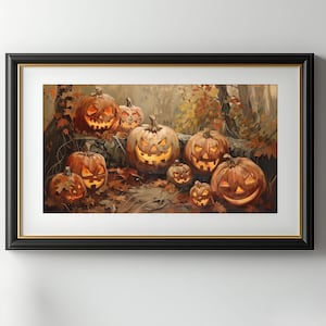 Jack O Lanterns, Pumpkins, Halloween Pumpkins,  Vintage Style Halloween Art