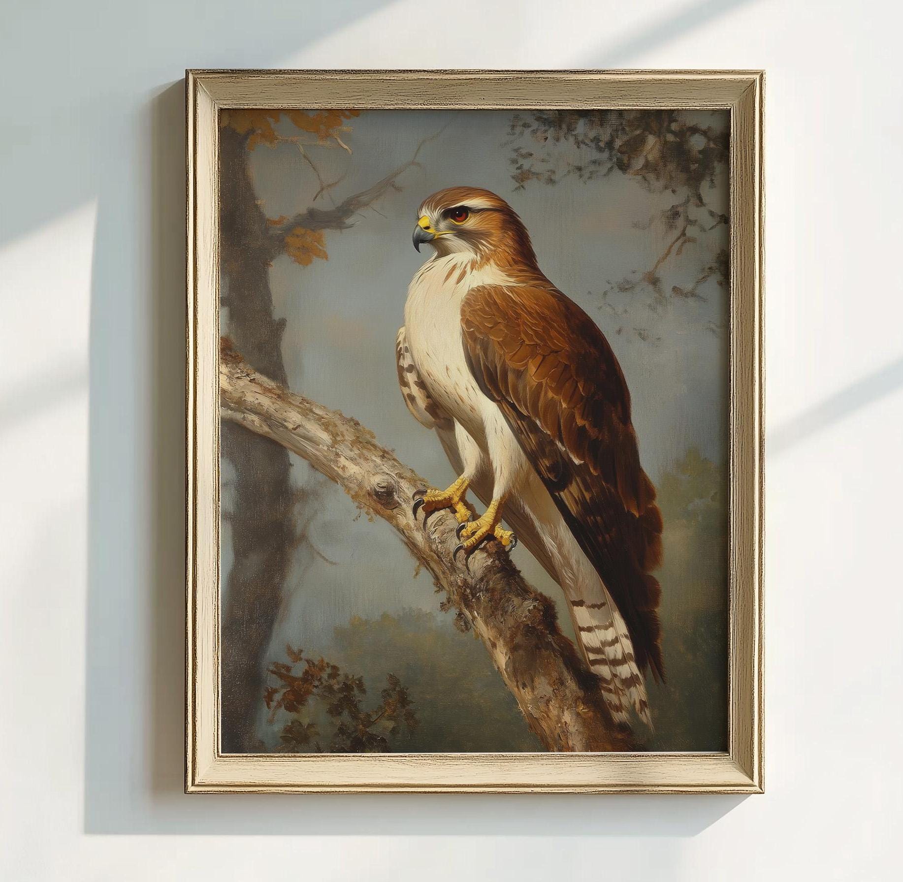 Hawk Rip Print Vintage Style Hawk Print: Wildlife Bird Art (digital Download) - Etsy