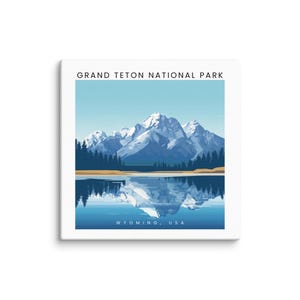 Grand Teton Nationalpark - Wyoming, USA Leinwand Druck