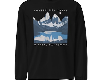 Parque Nacional Torres del Paine Patagonia - W Trek and O Circuit - Thick Long Sleeve Shirt - Unisex