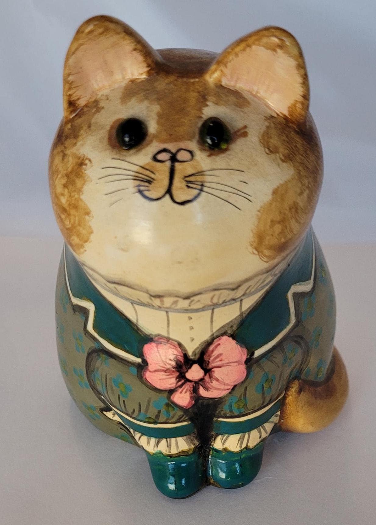 1950年代 イギリス Kingswear pottery 猫柄 小物置き 灰皿 KZ000040-350x350.webp