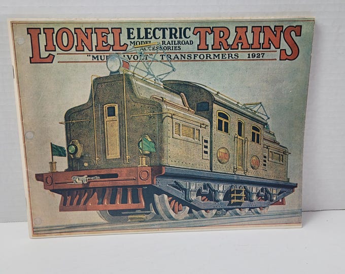 1927 Lionel Electric Train Model Railroad Accessories Catalog; 1974 ...