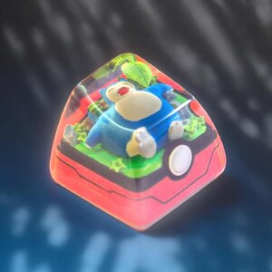 S.nor.lax Artisan Keycap, Keycap Set for MX Cherry Switches, Custom Resin ESC Keycap, Handmade Gift for Keyboard Enthusiasts