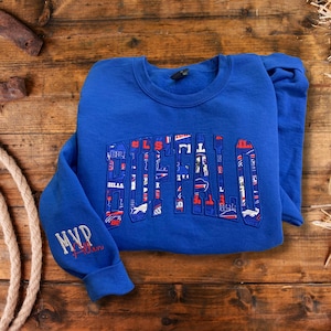 Buffalo Bills Appliquéd Sweatshirt – Game Day Football Fan Pullover