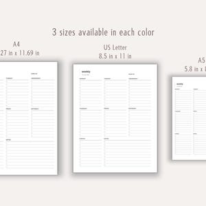 Weekly To-do List Printable Task Organizer Goal Tracker Productivity ...