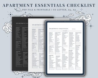 Lista de artículos esenciales para un nuevo hogar: Mudanza, primer apartamento (PDF)