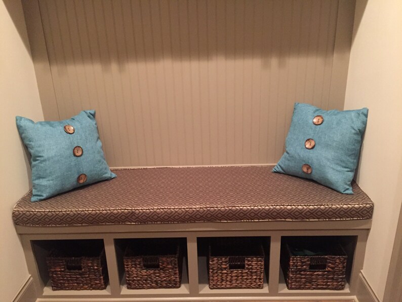 Custom Bench Cushion With Piping Cording Etsy