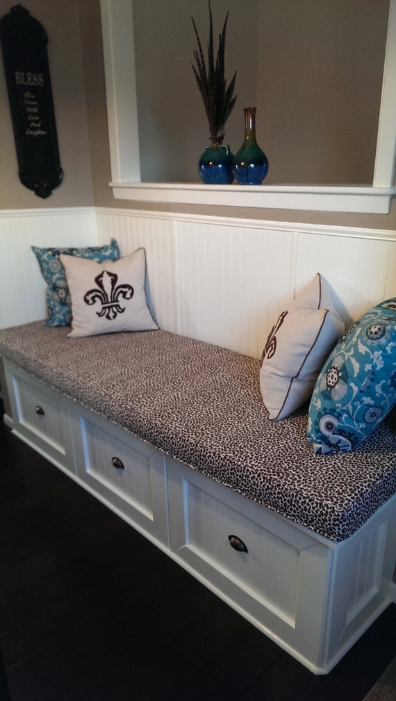 Example Custom Bench Cushion With Piping Custom Cushion Etsy