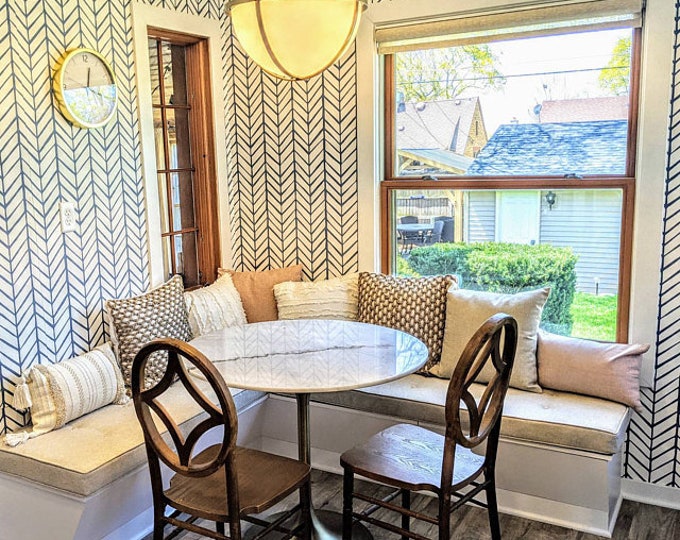 Dining Room Bench Cushions Lshaped Seating Area Custom Cushions Breakfast Nook Cushions Etsy