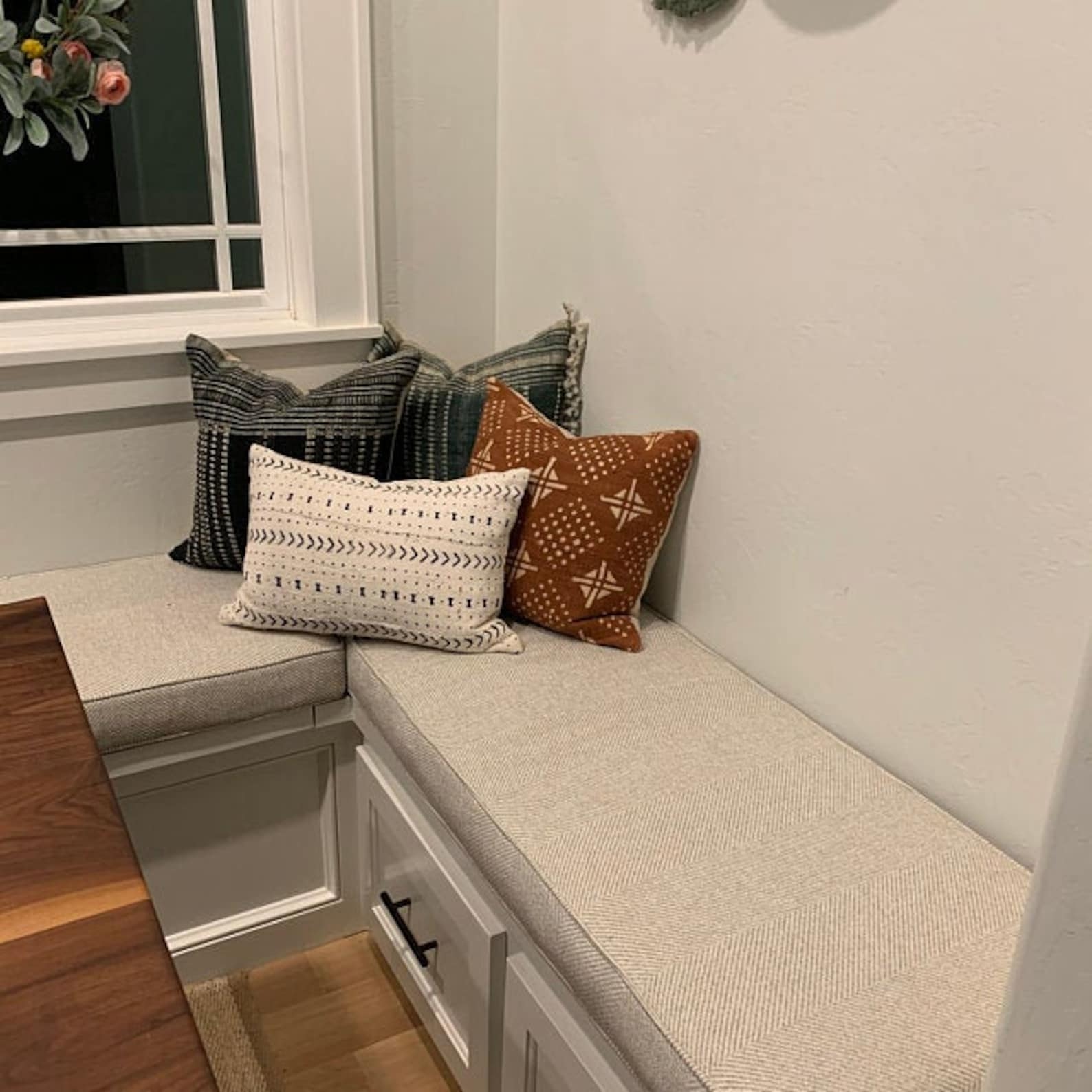 Dining Room Bench Cushions Lshaped Seating Area Custom Etsy