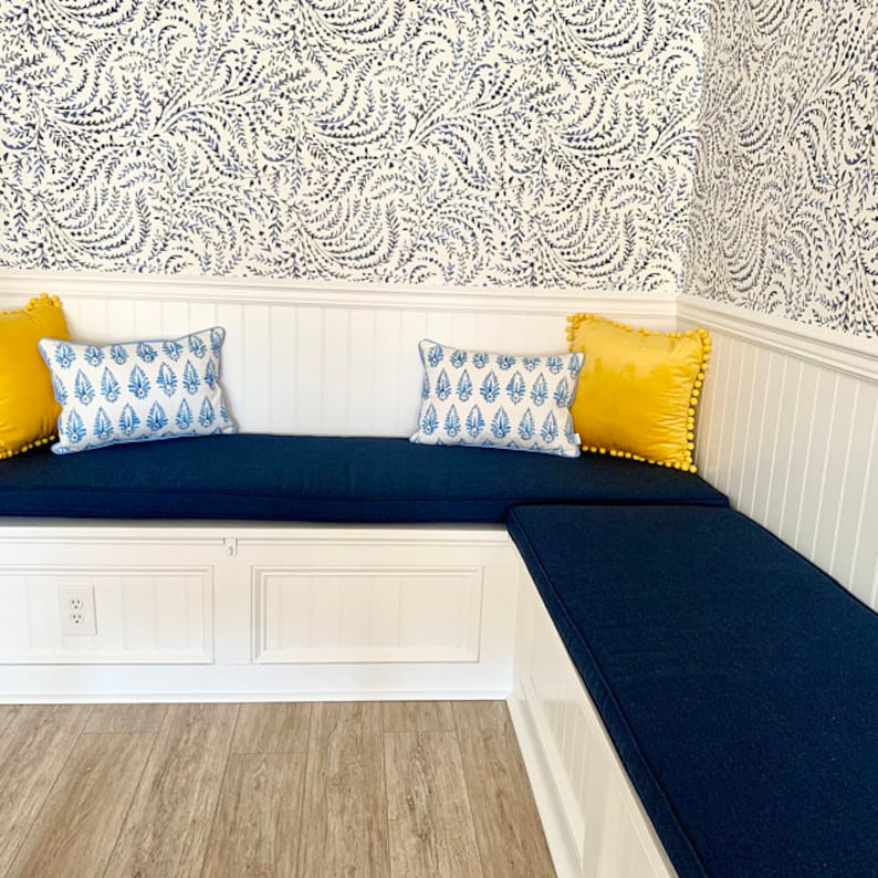 Dining Room Bench Cushions Lshaped Seating Area Custom Etsy