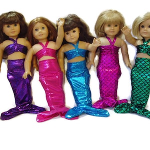 Mermaid Outfit Doll Clothes fits American Girl Dolls Item 557 image 1