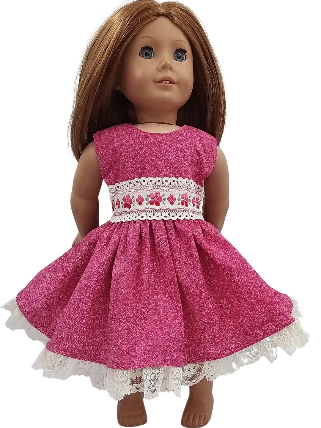 Pink Lacey Party Dress 18" Doll Clothes Fits American Girl Dolls - Etsy