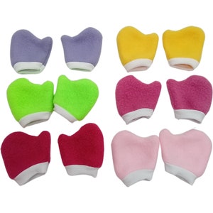 1 pair of soft warm Fleece mittens fits American girl dolls  18 inch doll clothes