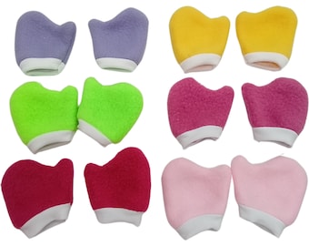 1 par de manoplas suaves y cálidas de forro polar que se adaptan a la ropa de muñecas American Girl de 45 cm (18 pulgadas)