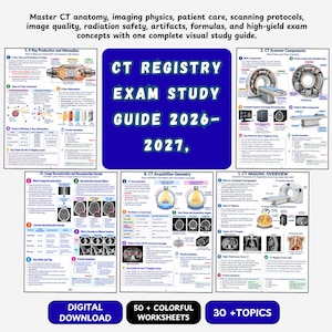 Studiehandledning för CT-registreringsexamen 2026-2027, datortomografigranskning (digital nedladdning)