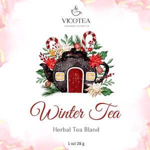 Winter Herbal Tea Blend: Greek Mountain Tea, Orange & Cinnamon (Caffeine-Free)
