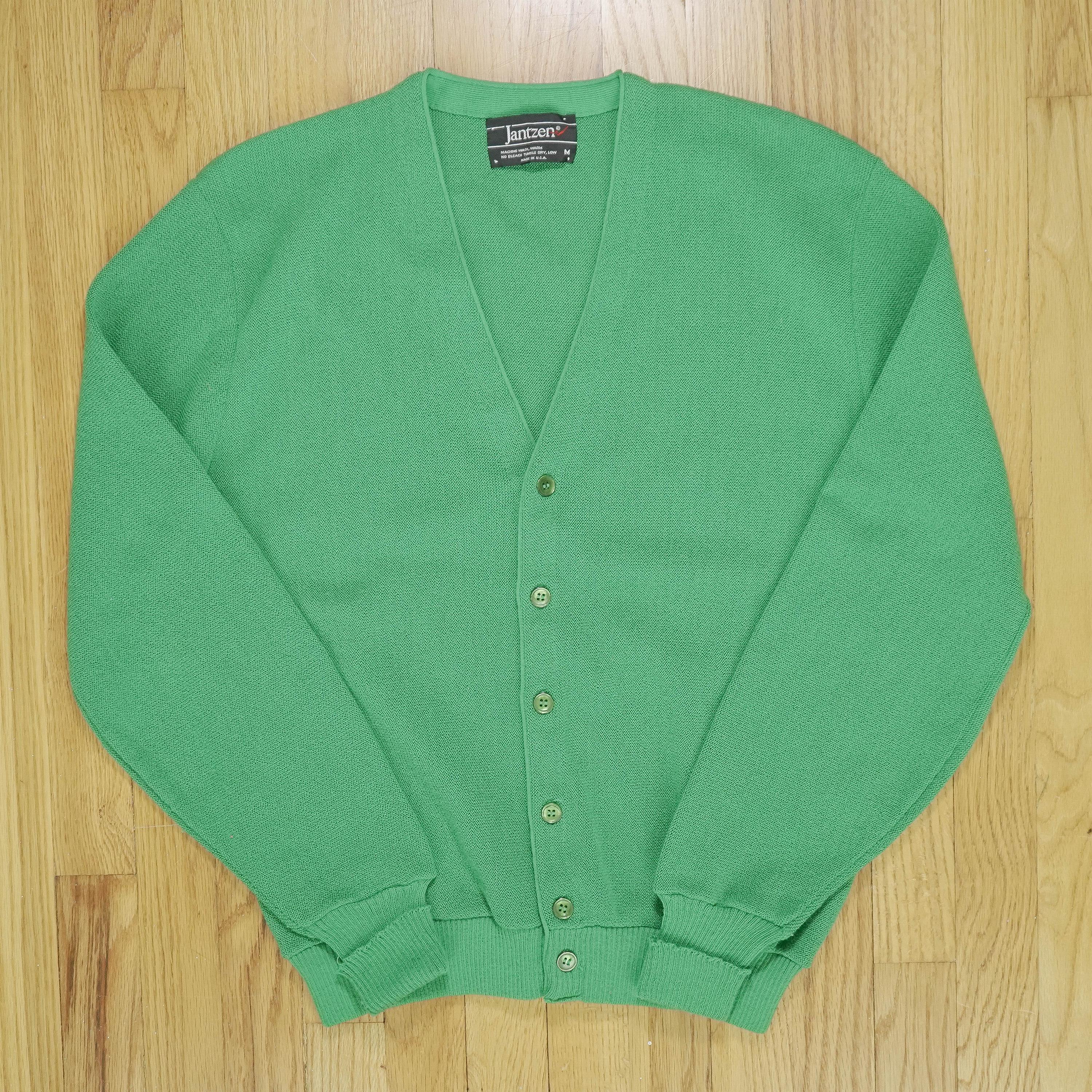 お*て様 60s Jantzen wool knit cardigan XL b Jantzen Cardigan - Etsy